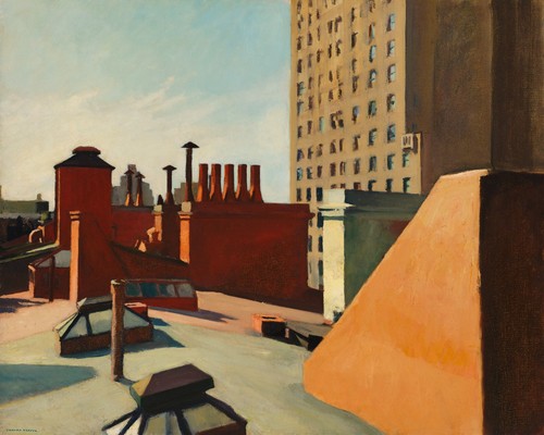 Edward hopper tetti città - hopper:,