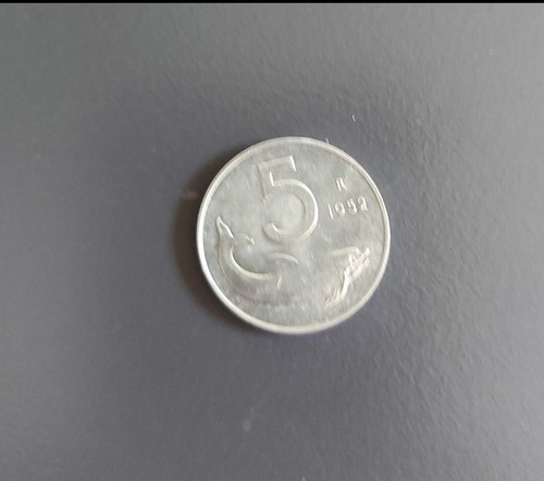Moneta lire del - 5, 1952