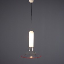 Lampada 'Samanta' Design Roberto Pamio per Leucos Vetro Murano Italia Anni 70