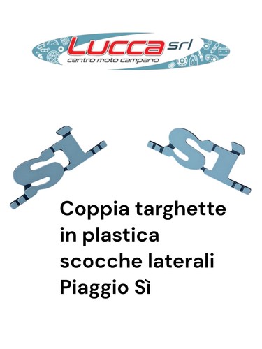 Coppia targhette plastica - targhette,