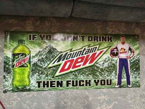 Striscione mountain dew - mountain,