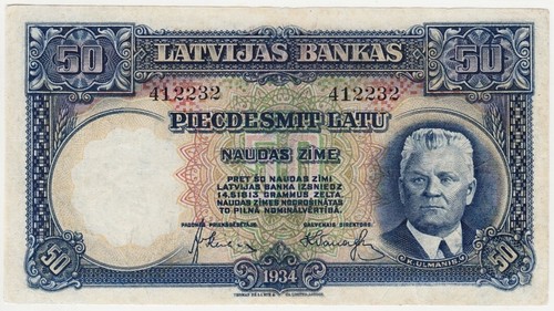 Lettonia 20a latu 1934 - lettonia,