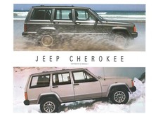 CATALOGO BROCHURE JEEP CHEROKEE modello 1991 tre fogli edizione italiana