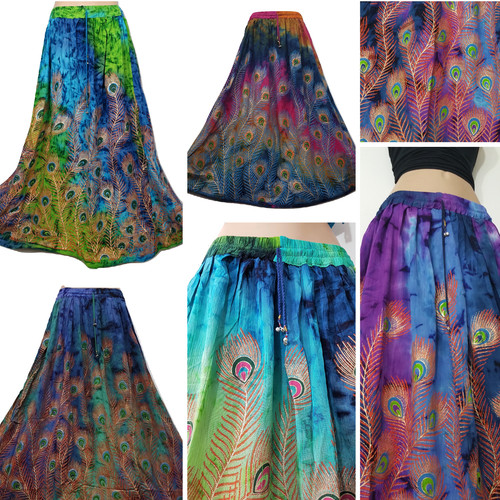 Gonna tie dye pavone boho