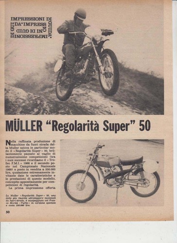 Pubblicita test moto - pubblicita', muller