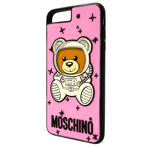 Moschino pink bear logo - pink,