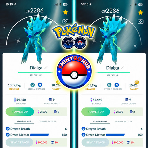 Pogo shiny dialga - origin,