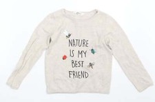 Felpa H&M bambina beige misto