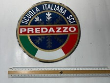 ADESIVO STICKER AUTOCOLLANT SCUOLA ITALIANA SCI PREDAZZO ORIGINALE ANNI 70