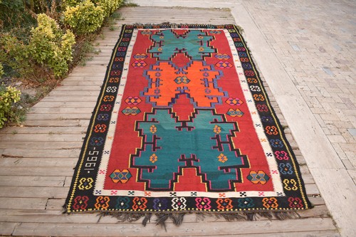 Tappeto turco kilim x124 - tappeto, 75''x124"