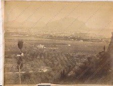 1880c PALERMO Panorama Santa Maria di Gesù G. Sommer Fotografia albumina