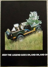 Brochure vendita JEEP CJ7 RENEGADE UK 1983-84