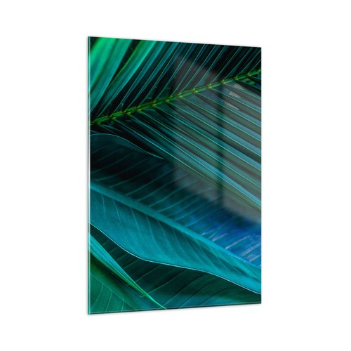 Quadro vetro 50x70cm foglia - quadro,