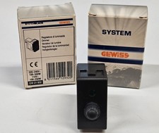 Gewiss System Black GW21802 regolatore elettronico varialuce rotativo