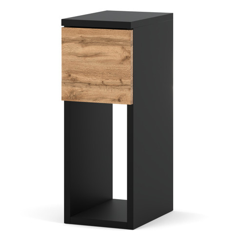 Comodino stretto 20cm nero - comodino,