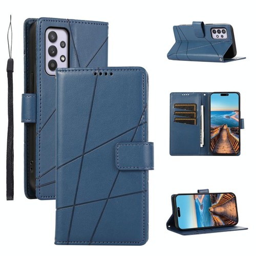 Custodia vera pelle blu - vera,