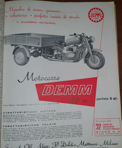 Motocarro demm advert - -,