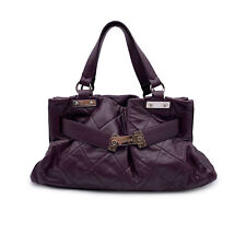 Autentica borsa a tracolla Chanel edizione limitata viola pelle trapuntata Parigi-Londres