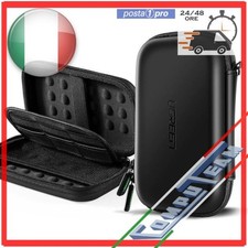 Custodia UGREEN LP128 3 Scomparti Hard Disk Pen Drive Cavetti Nero