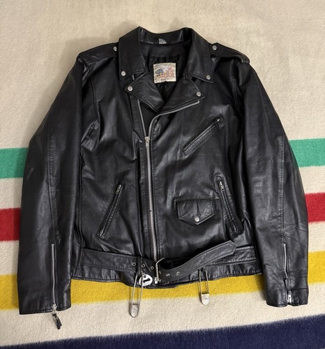 Giacca pelle vintage anni - pelle,