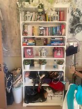libreria laccato bianca stile boho Ikea 