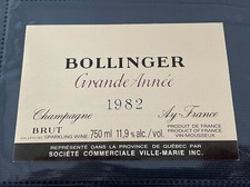 Une étiquette de champagne
