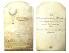 P011, Svezia, c1940 targa premio argento, Royal Swedish Aviation Club, scatola palloncini