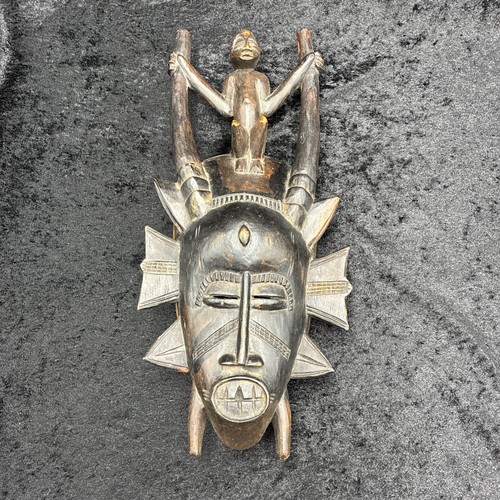 Maschera senufo kpelie tribale - maschera,