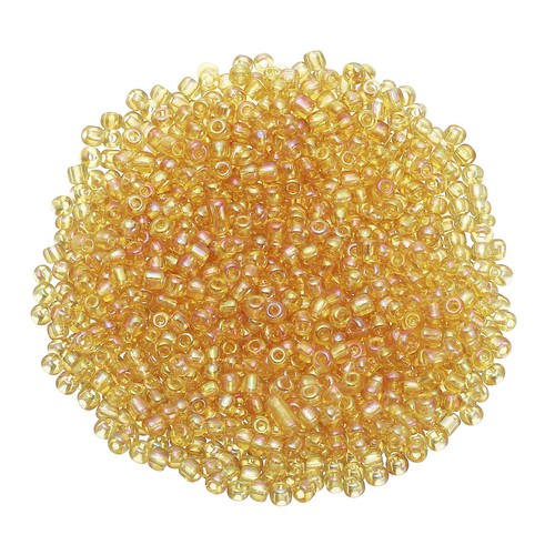 2000pcs 5x1mm gold glass - 2000pcs,
