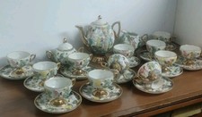 Servizio Da 12  Tazze In Porcellana Vintage