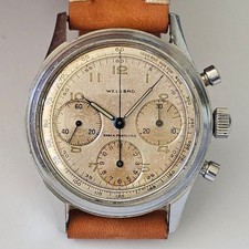 WELSBRO-By BREITLING-REF. 765-RUOTA A COLONNE-ACCIAIO-OVERSIZE (38 MM)-VENUS 178