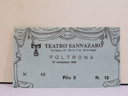 Biglietto ingresso teatro - biglietto, d'ingresso
