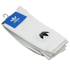 Adidas Originals 2er Pacco Bambini Crew Sport Calzini Set Calze Trefoil Bianco