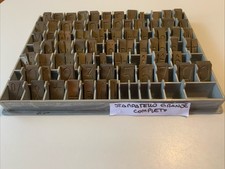 Caratteri Gravograph per incisioni Alfabeto e numeri  completo per Pantografo