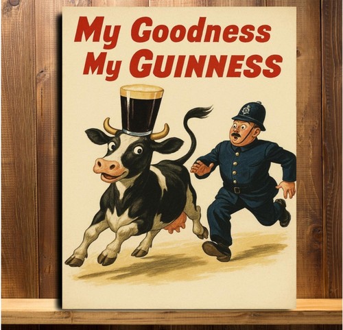 Guinness insegna vintage - insegna,