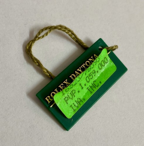Rolex green tag hangtag - tag,