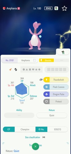 Ampharos 6iv shiny - 6iv, pronto