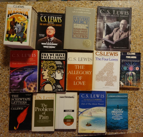 Lewis lot books - cs,