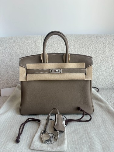 Hermes birkin25 handbag etoupe - hermes,