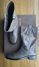 Stivali in pelle di vitello Buttero metà B1490 UK 8 EUR 42 nuovi con scatola Made in Italy ex esposizione