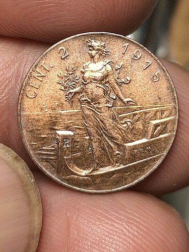 Moneta centesimi prora 1915 - moneta,