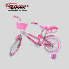BICICLETTA BIMBA/RAGAZZA MISURA 16 4/5/6 ANNI RAINBOW UNICORN COLORE ROSA