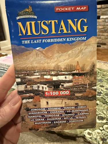 Mappa mustang regione nepal - mustang,