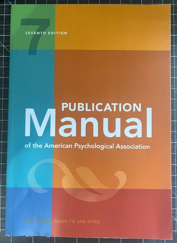 Publication manual - manual, (official)