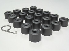 COPRI DADI RUOTA PER SEAT IBIZA ALTEA EXEO Mii BULLONI DI BLOCCAGGIO TAPPI GRIGIO SCURO OPACO