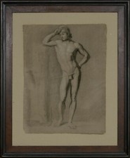 Studio nudo maschile matita e - nudo,