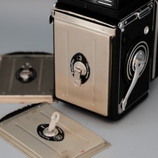 Rollei - Rolleiflex 6x6 TLR Adattatore per piastre + 3 piastre