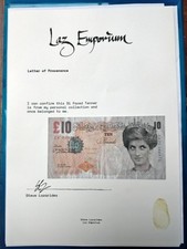 Banksy Di Faced tenner COA
