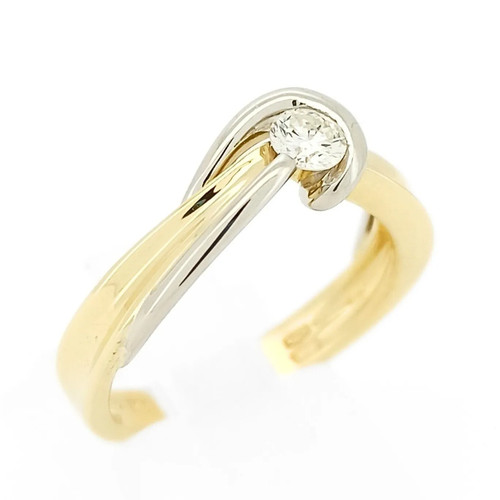 Anello solitario salvini oro - anello,