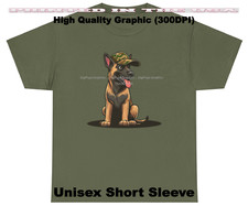 DigiPups Belgian Malinois Dog Hunting Cap Best Friend #2 Cartoon Green T Shirt